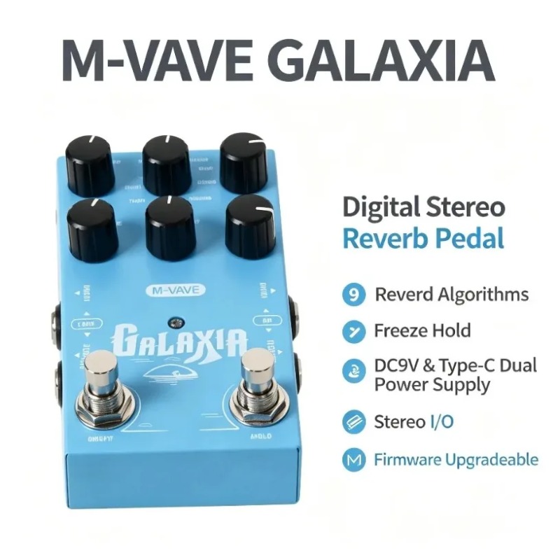 Sustainable Living Usa - M-VAVE Reverb-Gitarrenpedal mit Freeze-Hold, unendlichem Sustain,